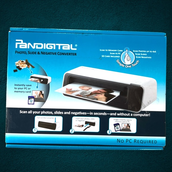 Pandigital Photolink One-Touch 4” x 6” Photo and Slide and Negative Scanner.NWT - Picture 1 of 6